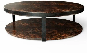 Porustudio Круглый деревянный журнальный столик