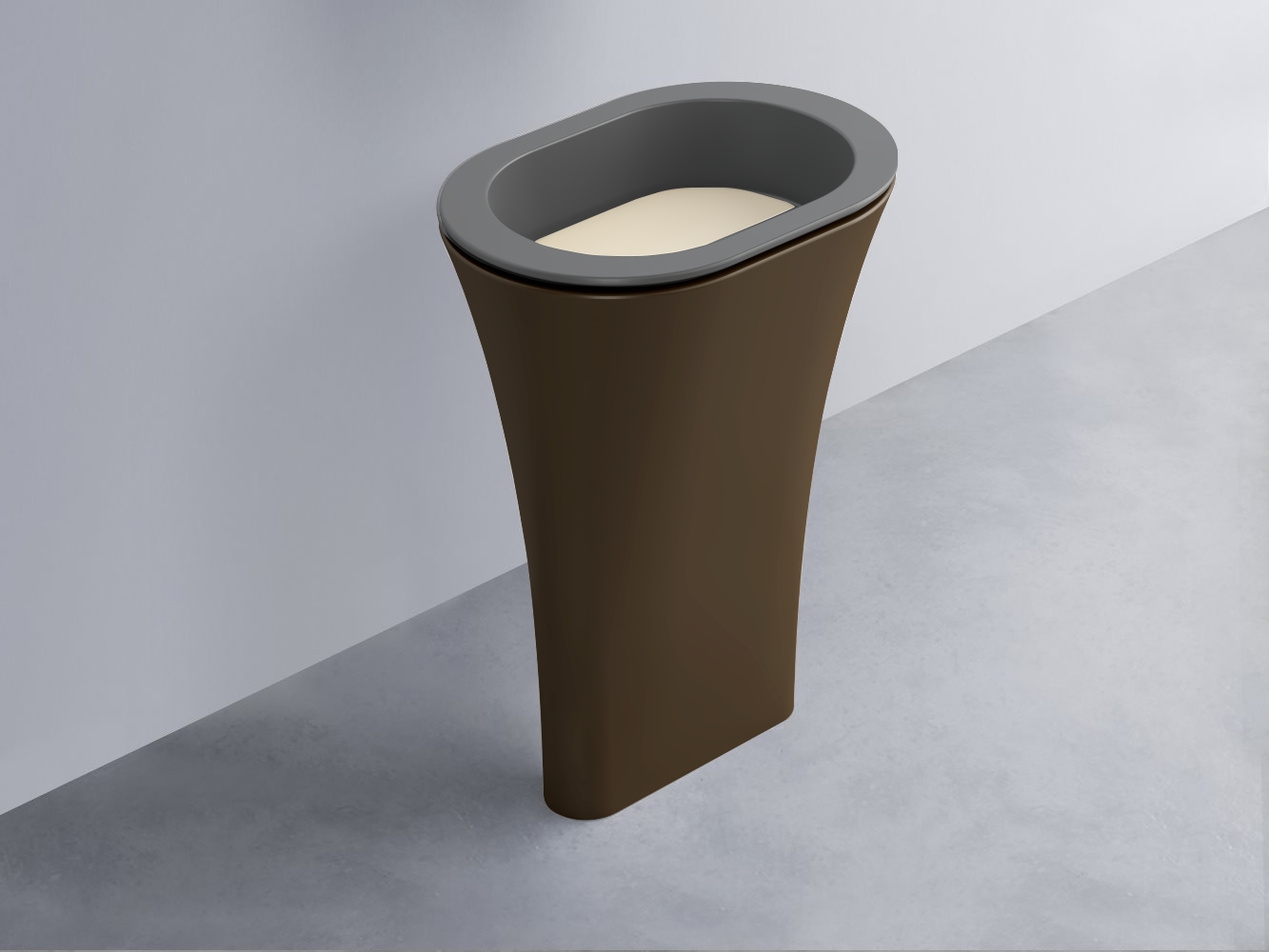 AMLA65-CM+AMPILO-LN+AMCOLO-CA Раковина Amedeo Ovale отдельностоящая cielo Enjoy + Amedeo Ceramica Cielo