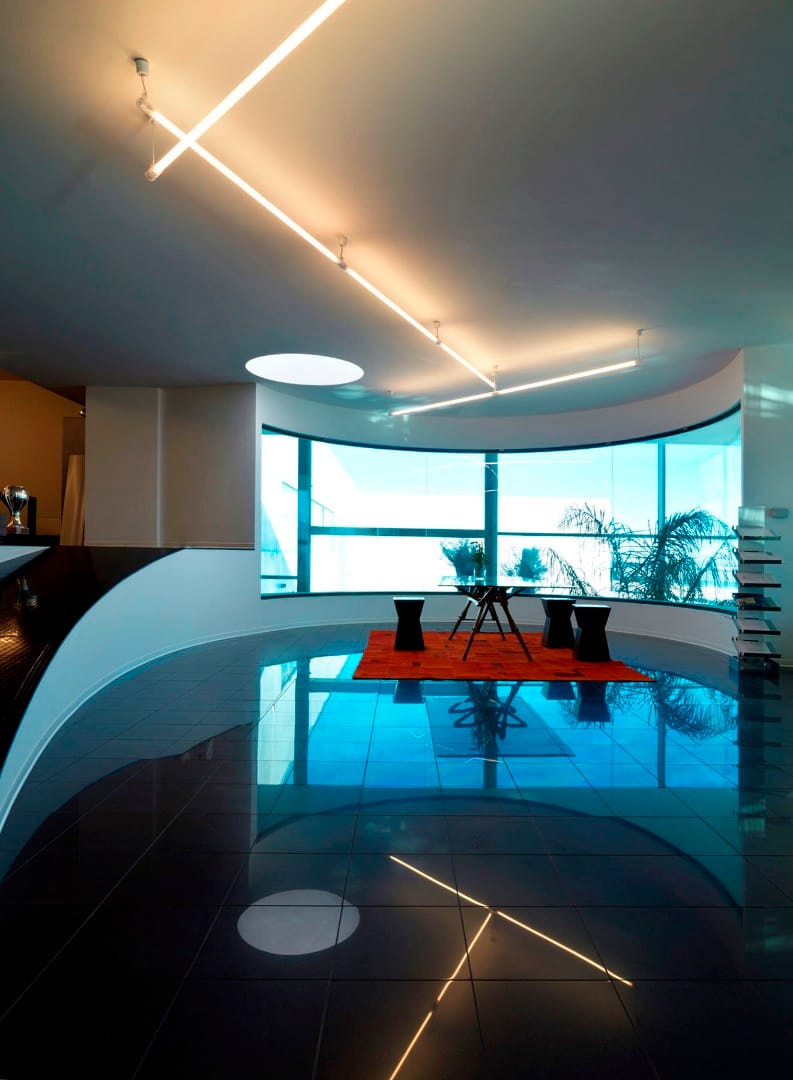 Люминесцентная подвесная лампа из поликарбоната Martinelli Luce Шанхай ARCH-00110281 - Вид №6