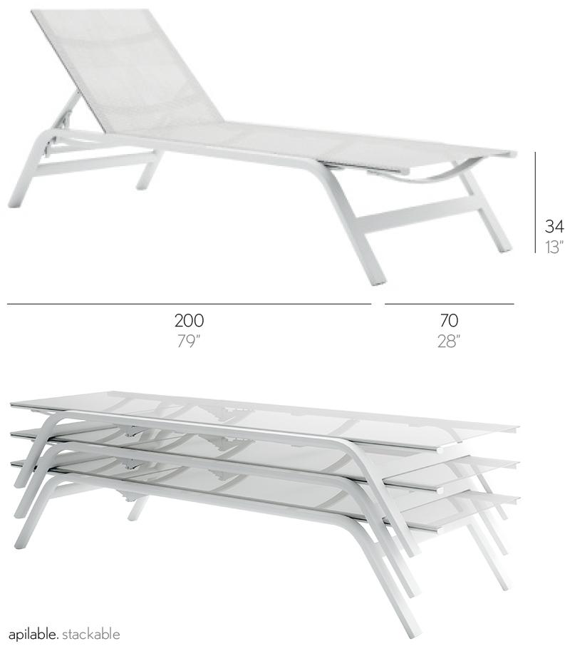 GANDIABLASCO Садовая кушетка Batyline® Stack sun-id-1426527 - Вид №5