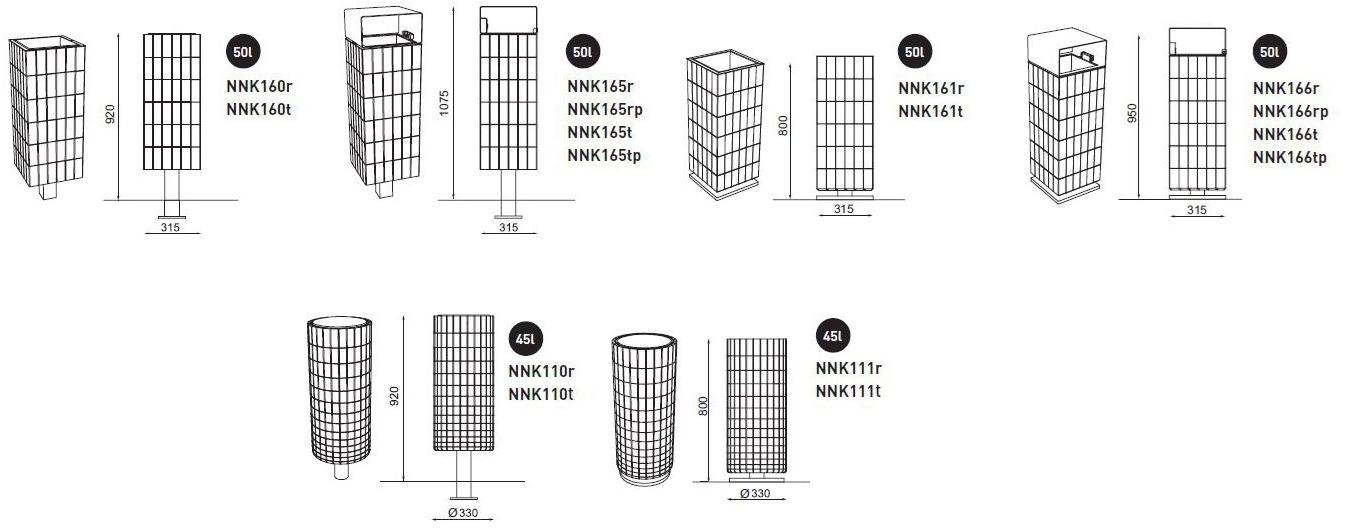 mmcité1 Деревянная корзина для мусора с крышкой Nanuk sun-id-1472986 - Вид №5