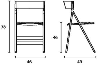 arrmet Складной стул из дерева sun-id-1418008 - Вид №9