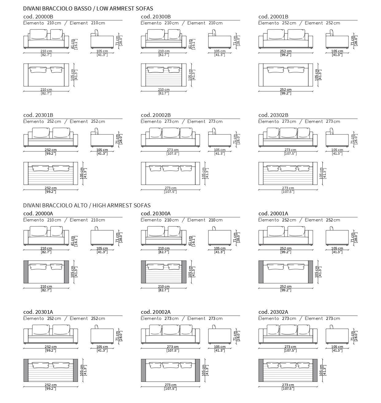 Двусторонняя ткань диван Frigerio Эдди ARCH-00000738 - Вид №7