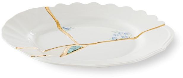Seletti Фарфоровая десертная тарелка Kintsugi sun-id-1396890 - Вид №4