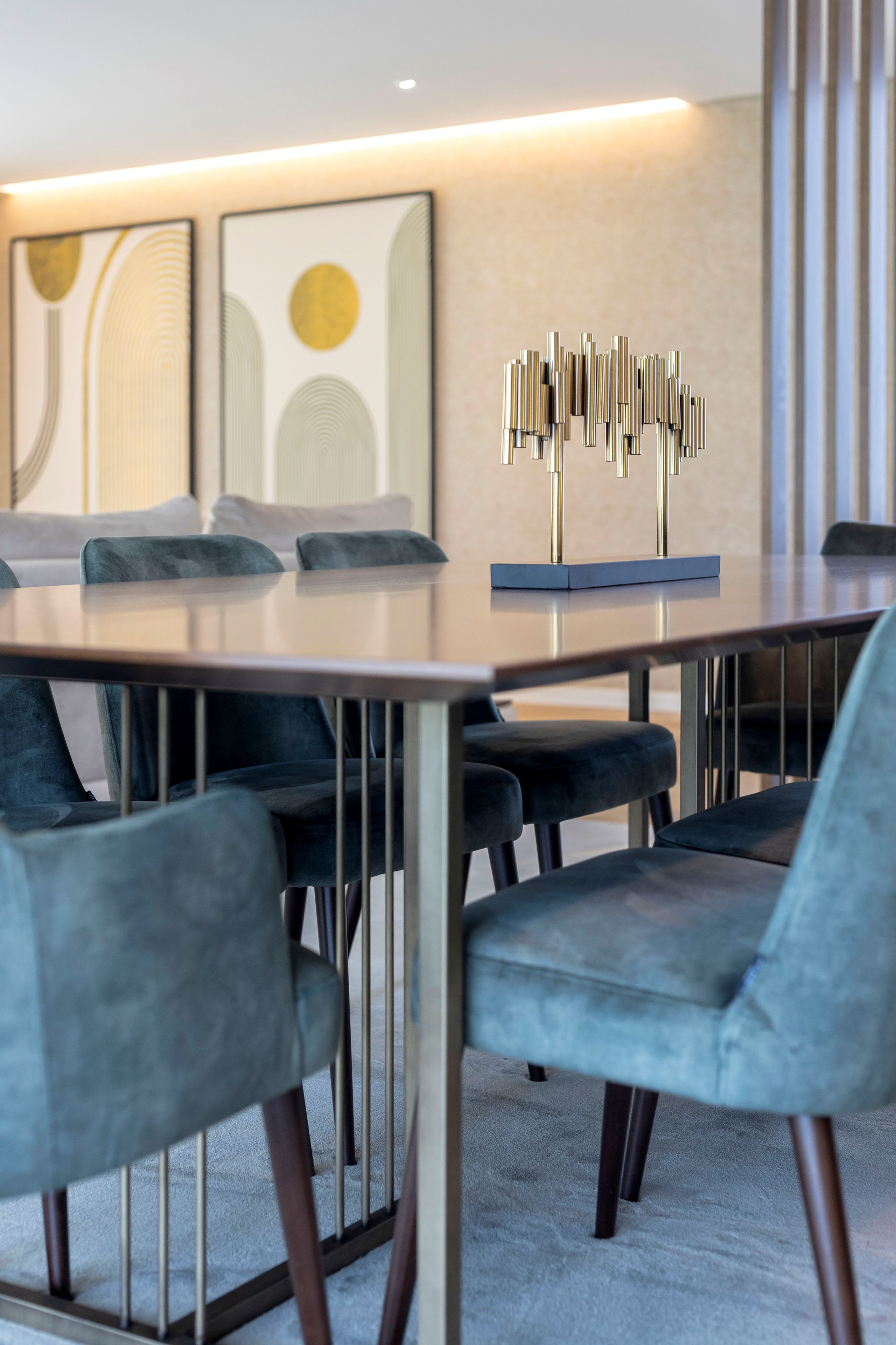 Прямоугольный обеденный стол из шпона Stylish Club Slender ARCH-00010853 - Вид №6