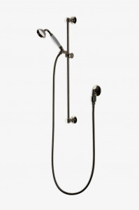 JUHS02 Ручной душ Julia на стойке с белой фарфоровой ручкой Waterworks