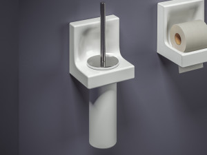 Керамическая настенная туалетная щетка