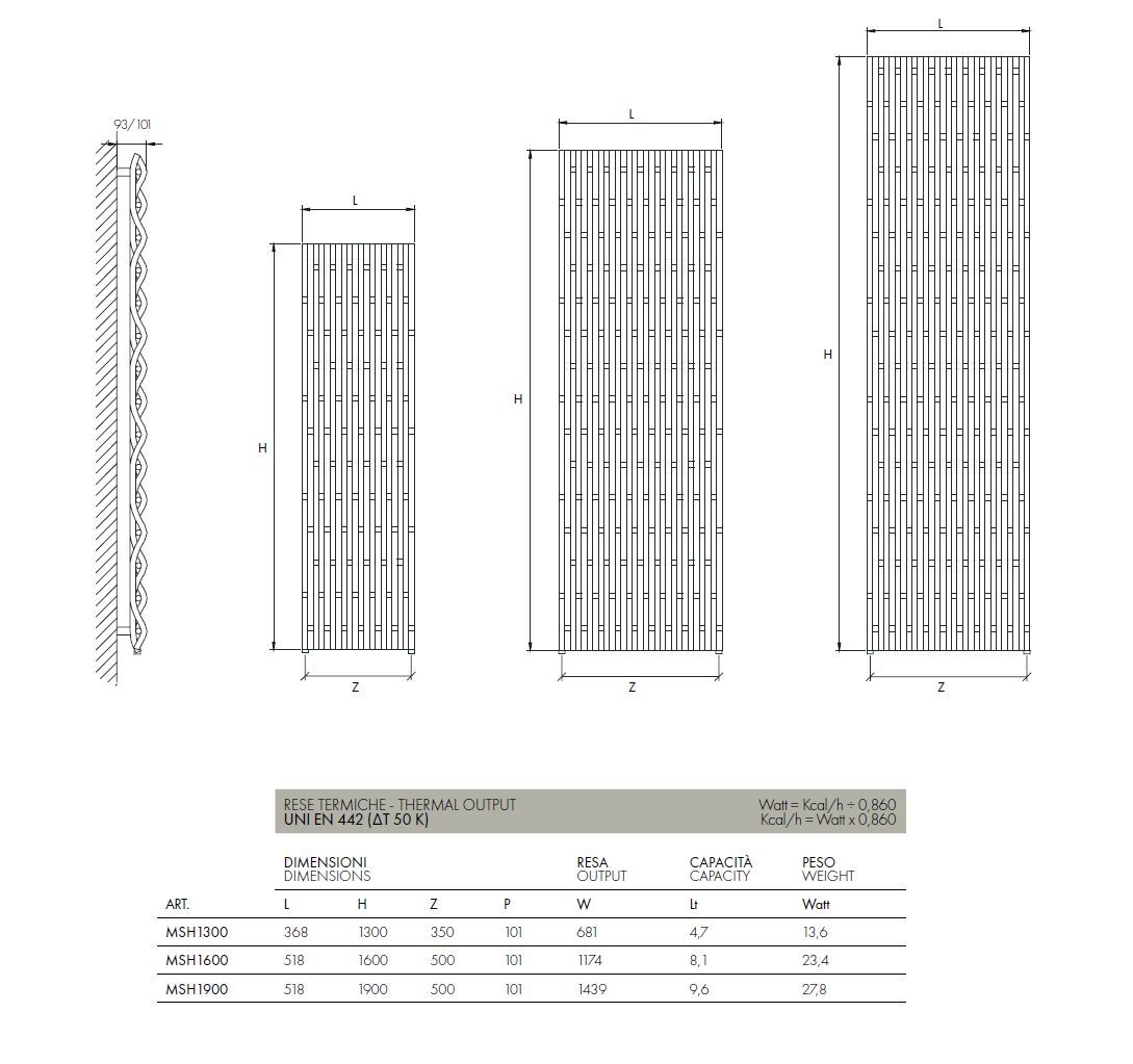 Настенный стальной полотенцесушитель SCIROCCO H радиаторы ARCH-00087915 - Вид №4