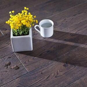 Массивная доска Parketoff Шале Дуб с брашью (Текстурированная) 300-1600х150 мм.