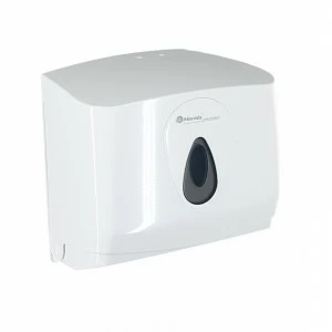 ATS201 Держатель для бумажных полотенец TOP MINI, пластик ABS, белый, серое окно Merida