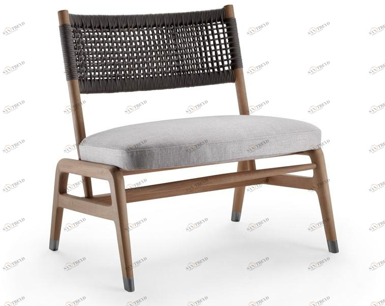 Flexform Кресло из массива дерева со встроенной подушкой Ortigia sun-id-1494917