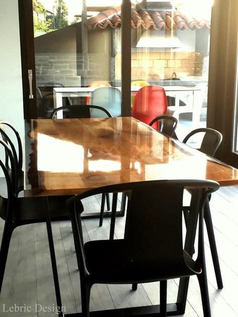 ANTICO TRENTINO Обеденный стол из смолы Lebrìc design - legno e resina sun-id-1383007 - Вид №11