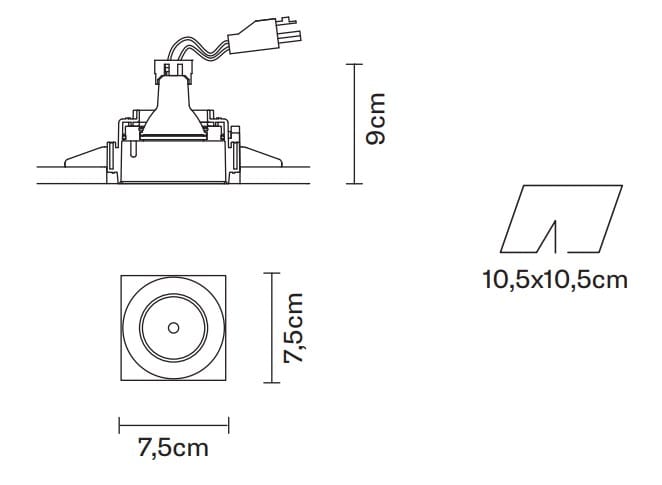 Металлический утопленный прожектор Fabbian Инструменты ARCH-00090883 - Вид №15