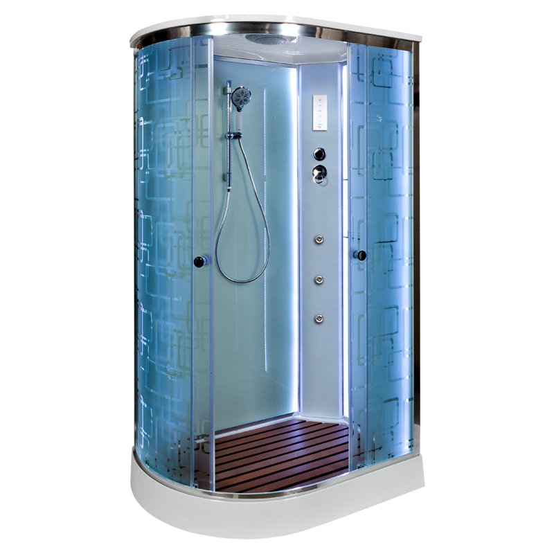 ЕМ4512 R с электрикой (эл.) Душевая кабина DETO Серия EM ЕМ1511 RLED с гм. - Вид №1