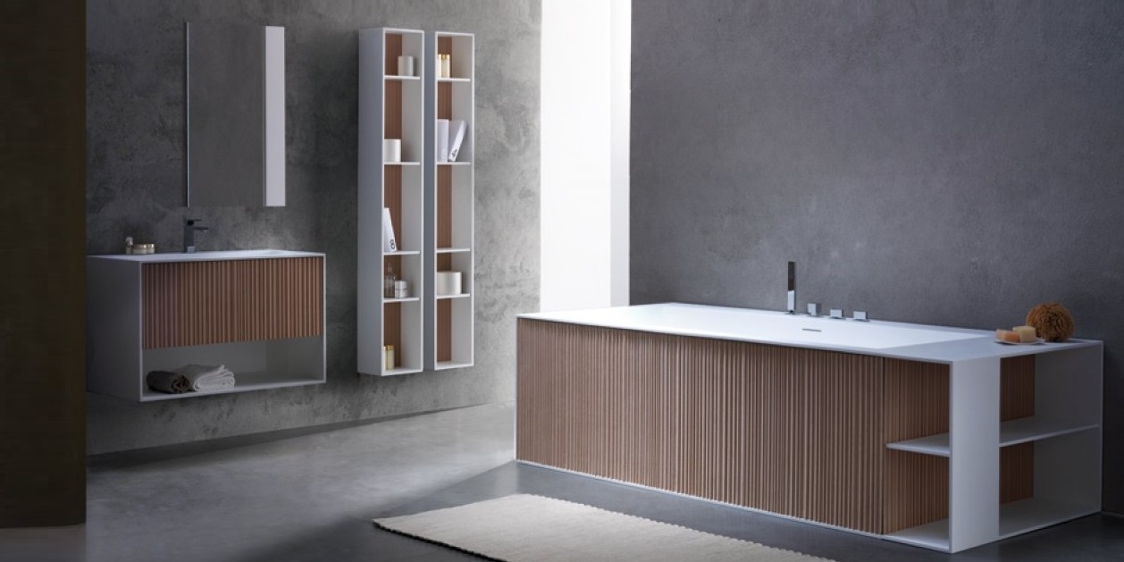 Ванна напольная с панелями Veer 230 см Karolitalia VEERRULE230X100 - Вид №1