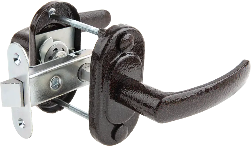 ЗЕНИТ Дверная ручка входная медная на планке ЗЩ2.04 85281887