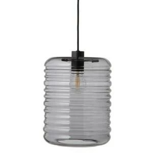 Лампа подвесная Wheels, D24 см, серая с черным