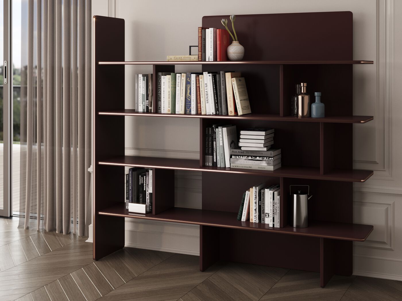 Деревянный книжный шкаф PRADDY Natur ARCH-00070029 - Вид №5