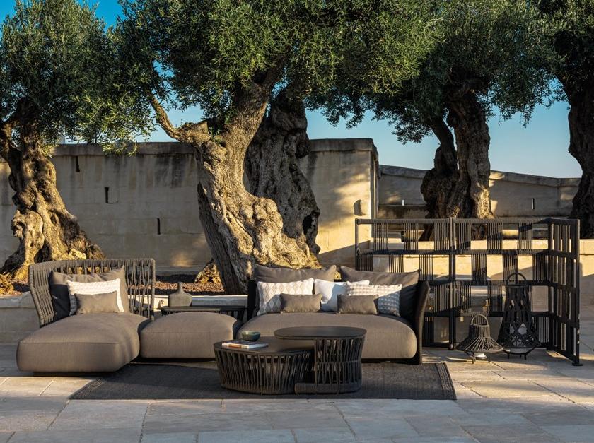 Talenti Модульный садовый диван из ткани и веревки Cliff sun-id-1425103 - Вид №12