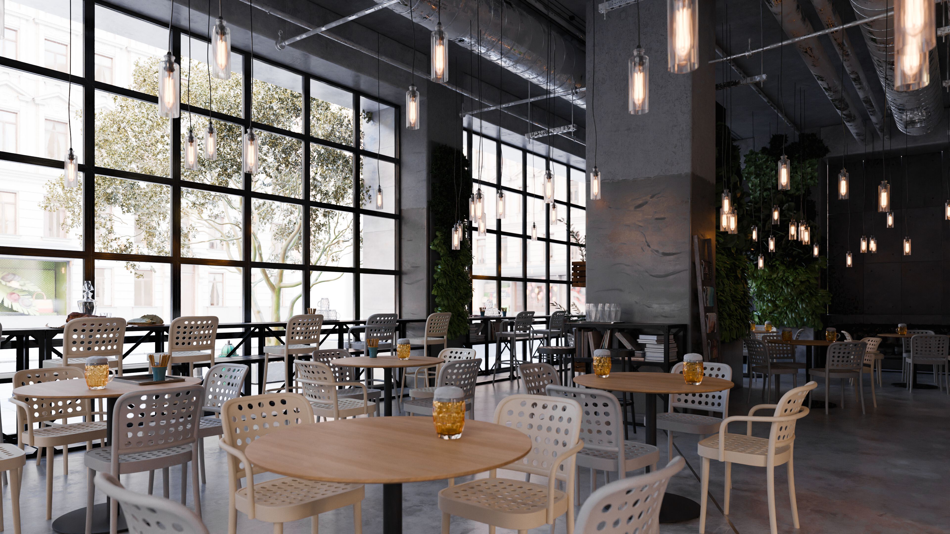 Высокий деревянный стул со спинкой TON 822 ARCH-00067564 - Вид №7