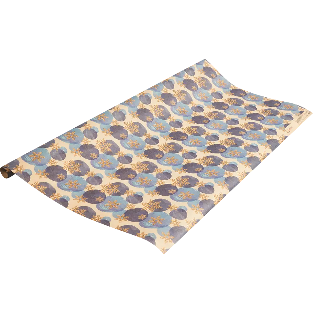 Упаковочная бумага «Новогодние шары» 70 см Симфония STLM-2027499 - Вид №1