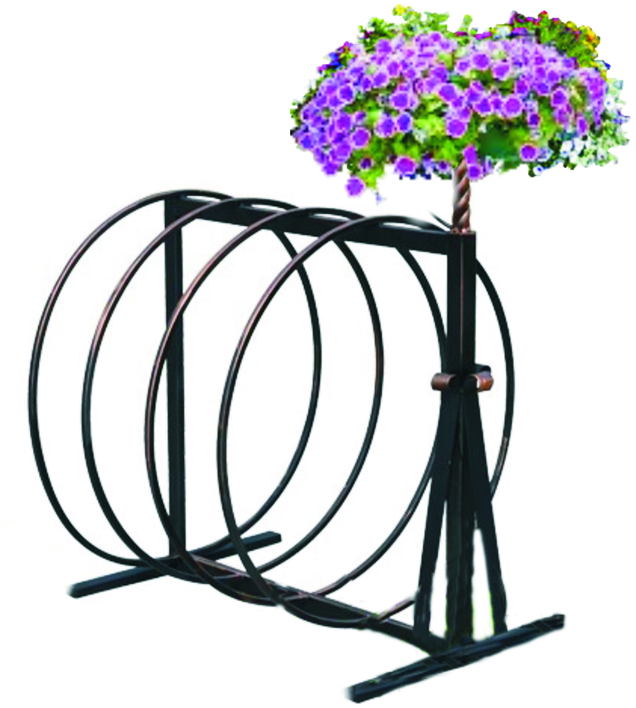 SL102-VO.VP СЕЛЕНА-1, велопарковка с кашпо вертикального озеленения LAB.Space  - Вид №1