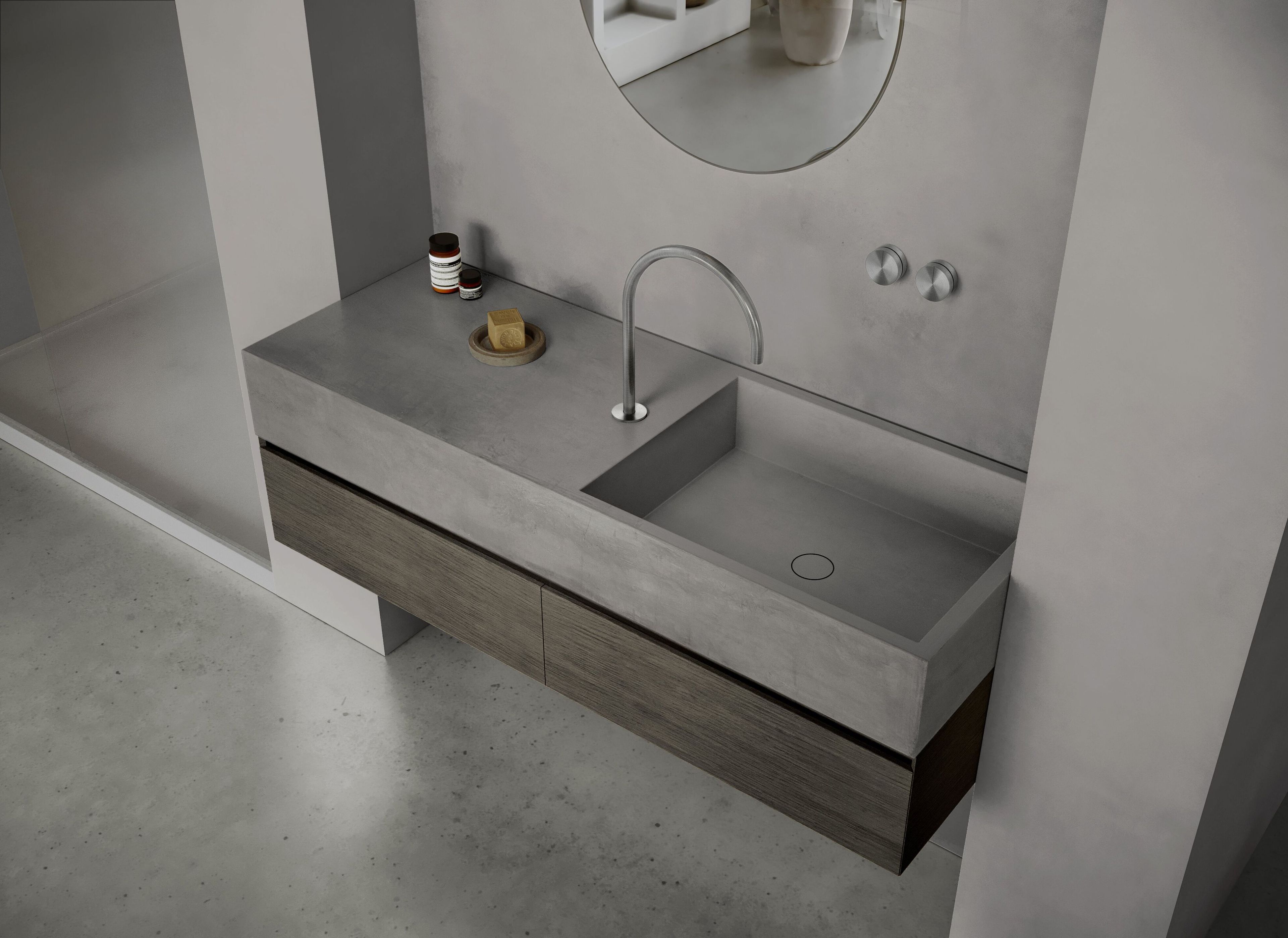 Прямоугольный подвесной одиночный умывальник COCOON Maison ARCH-00045271 - Вид №12