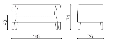 2-местный диван True Design Biblis ARCH-00070354 - Вид №5