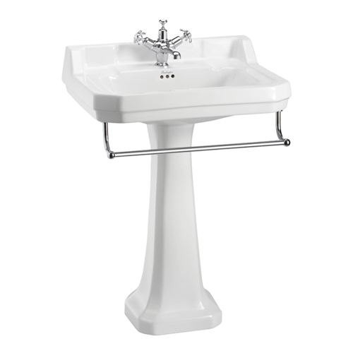 B5 1TH, T3 CHR, P9 Пьедестал для раковины овальная Burlington REGAL - Вид №1