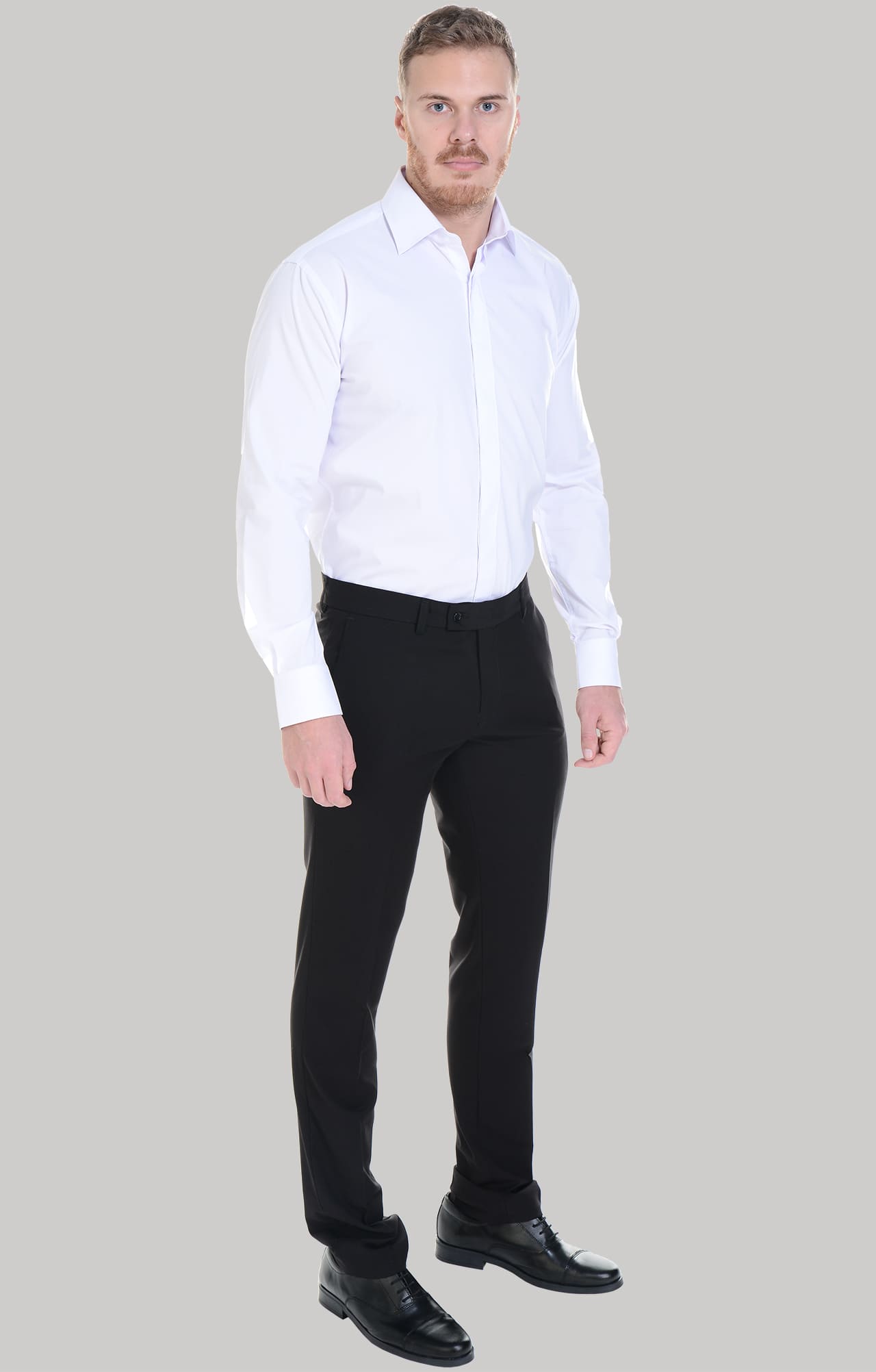 5030113 Рубашка мужская  white El-Risto  Корпоративная одежда  размер 46/182-188  - Вид №7