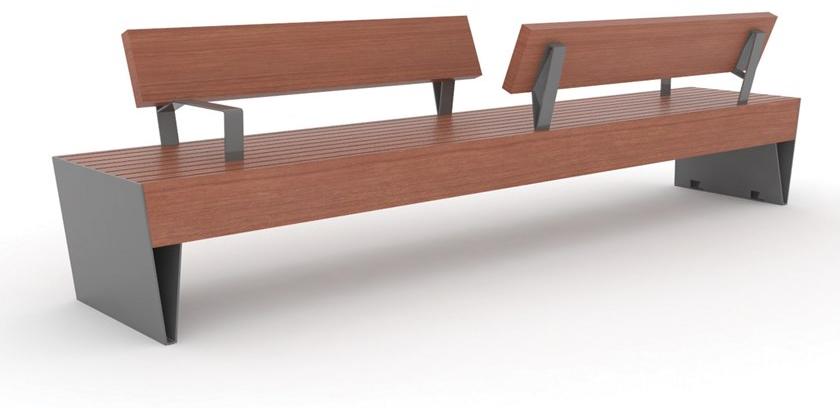 mmcité1 Скамья со спинкой Blocq sun-id-1491186 - Вид №9