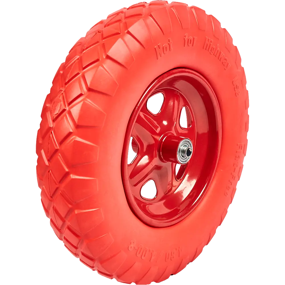 Колесо для тачки PU 400/309/509/709 390 мм цвет красный Santreyd STLM-2018320 - Вид №1