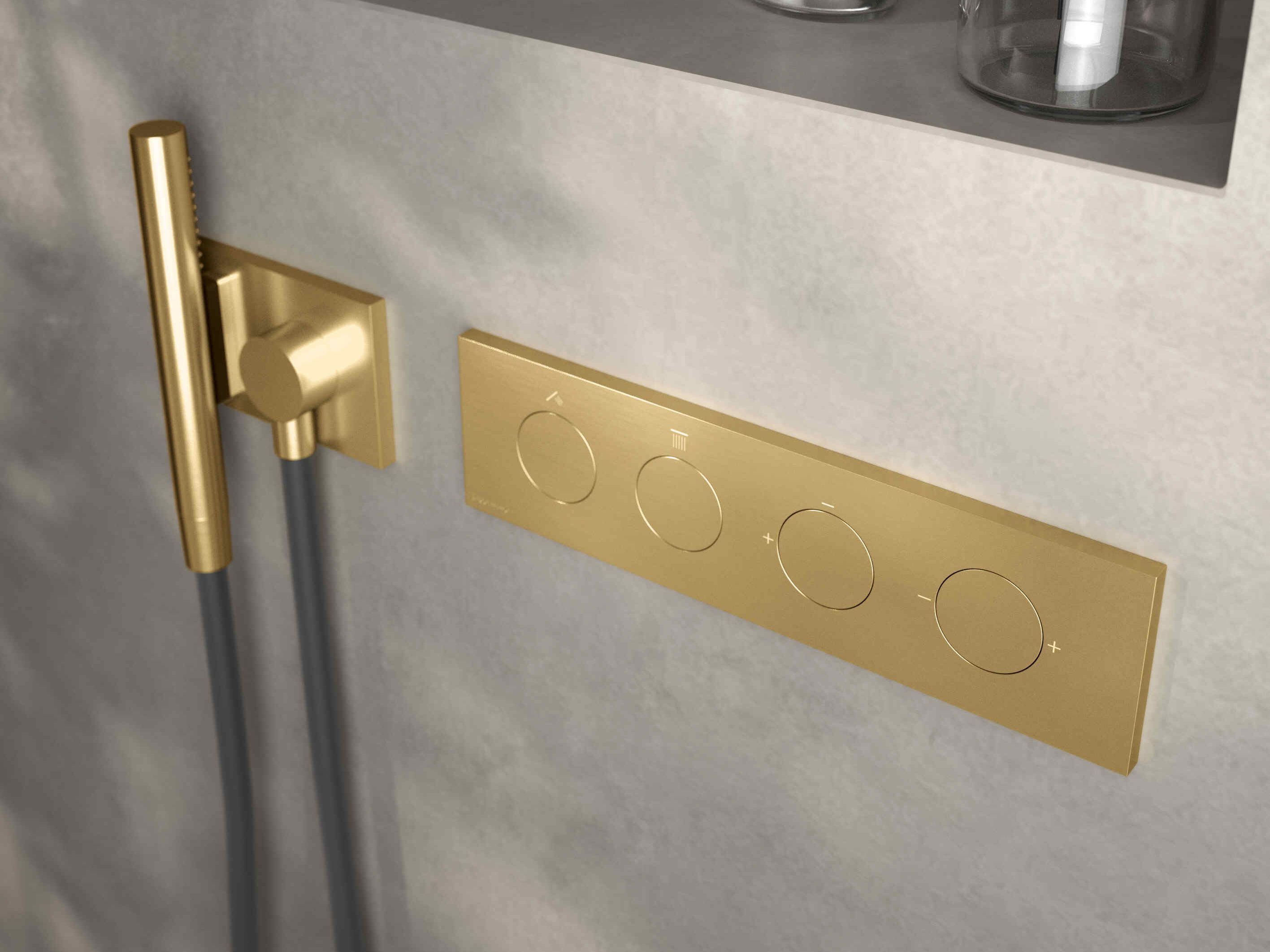 Встраиваемый термостатический смеситель для душа с 5 отверстиями Rubinetterie Treemme W-touch ARCH-00034817