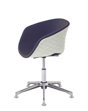 Uni-Ka 597M-DP Вращающееся кресло с алюминиевой рамой с 5 направлениями. Обивка из полипропилена. Et al. Uni-ka