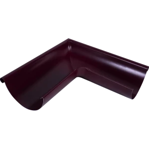 Угол желоба внешний 90° D125 мм цвет вишня