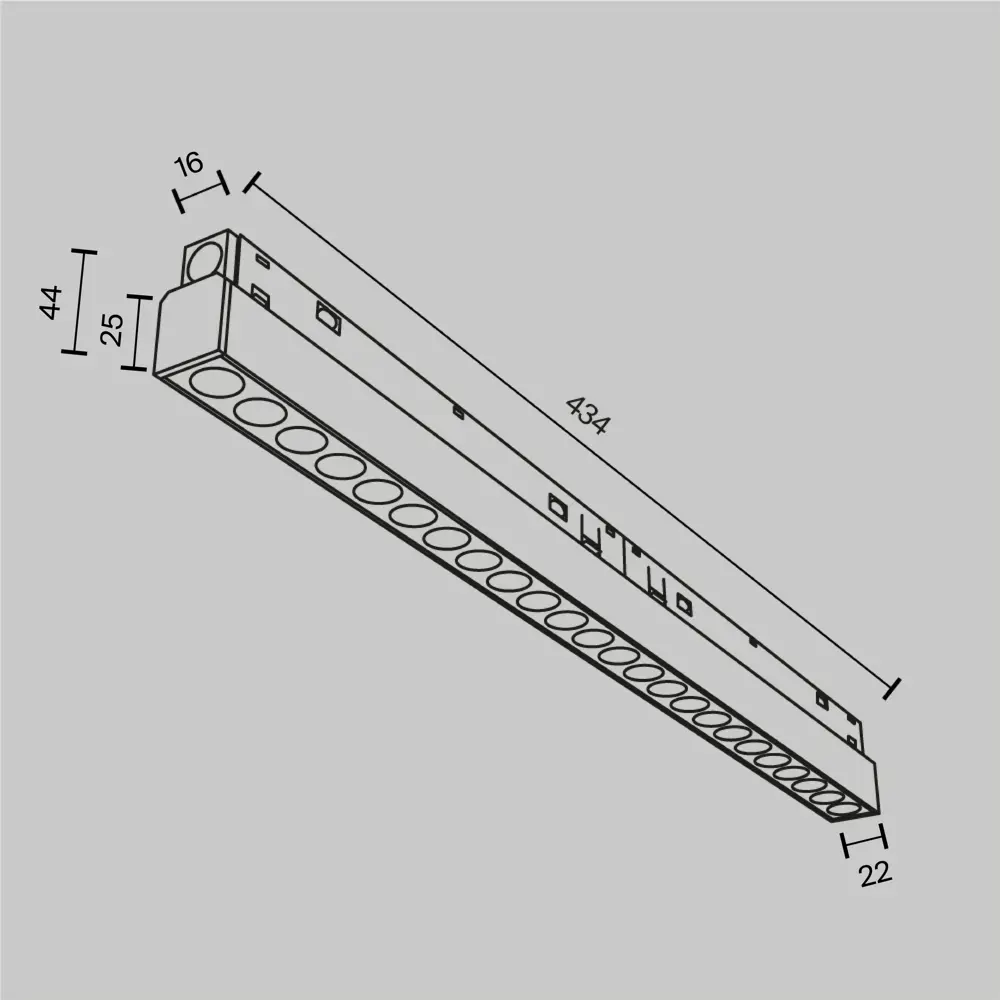 Трековый светильник линейный Voltega Points Twist светодиодный 24 Вт магнитный цвет белый регулируемый белый свет STLM-2159837 - Вид №6