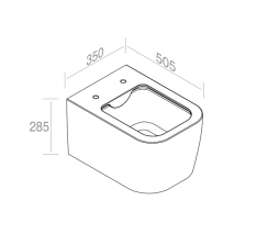 S595T0R0V6.100 Подвесной унитаз A. e T. Italia QUO Белый глянцевый AeT ITALIA - Вид №4