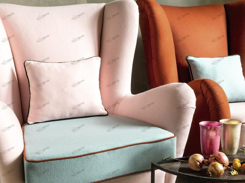 Élitis Однотонная моющаяся шерстяная ткань Flanelle sun-id-1390918