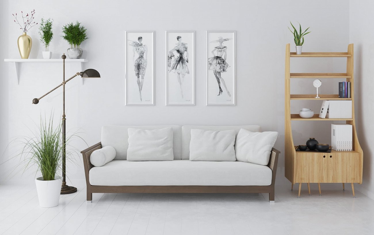 Стеллаж деревянный с 2 дверцами дуб Booka WOODI  00-3966202 Бежевый  - Вид №2