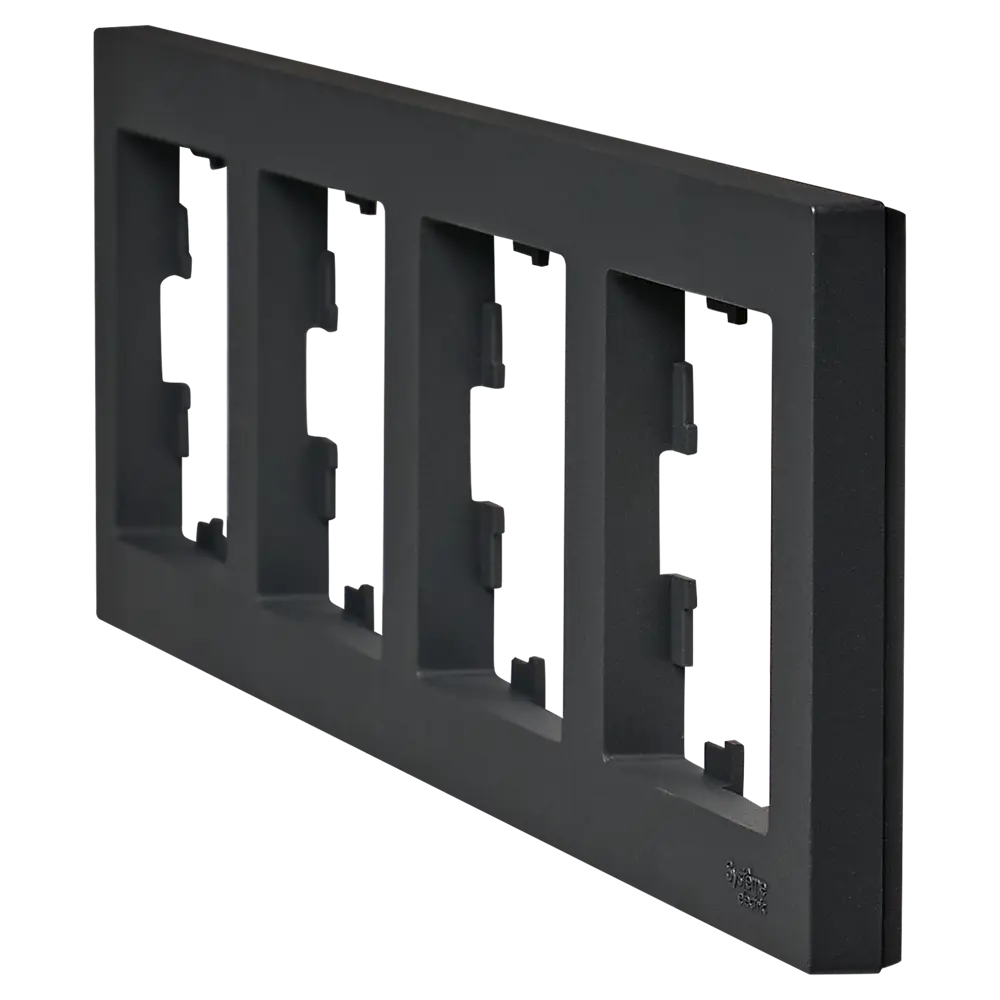 Рамка Systeme Electric AtlasDesign 4 поста цвет базальт STLM-2023052 - Вид №2