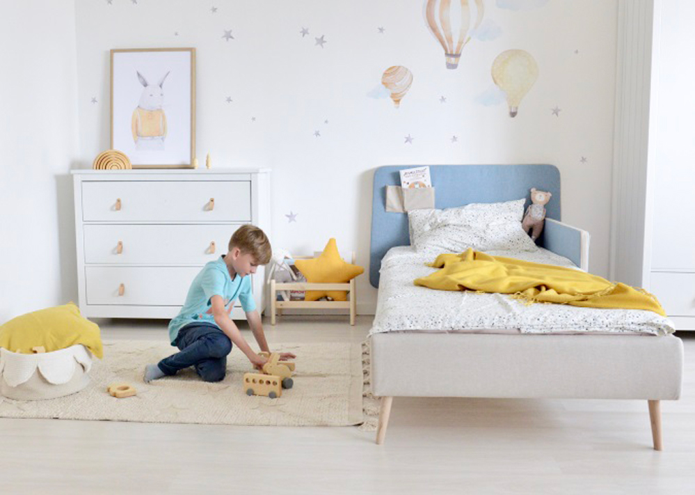 Кровать подростковая Soft бежевая, голубая ELLIPSE ELLIPSE SOFT 351720 Бежевый;голубой Santreyd  - Вид №5