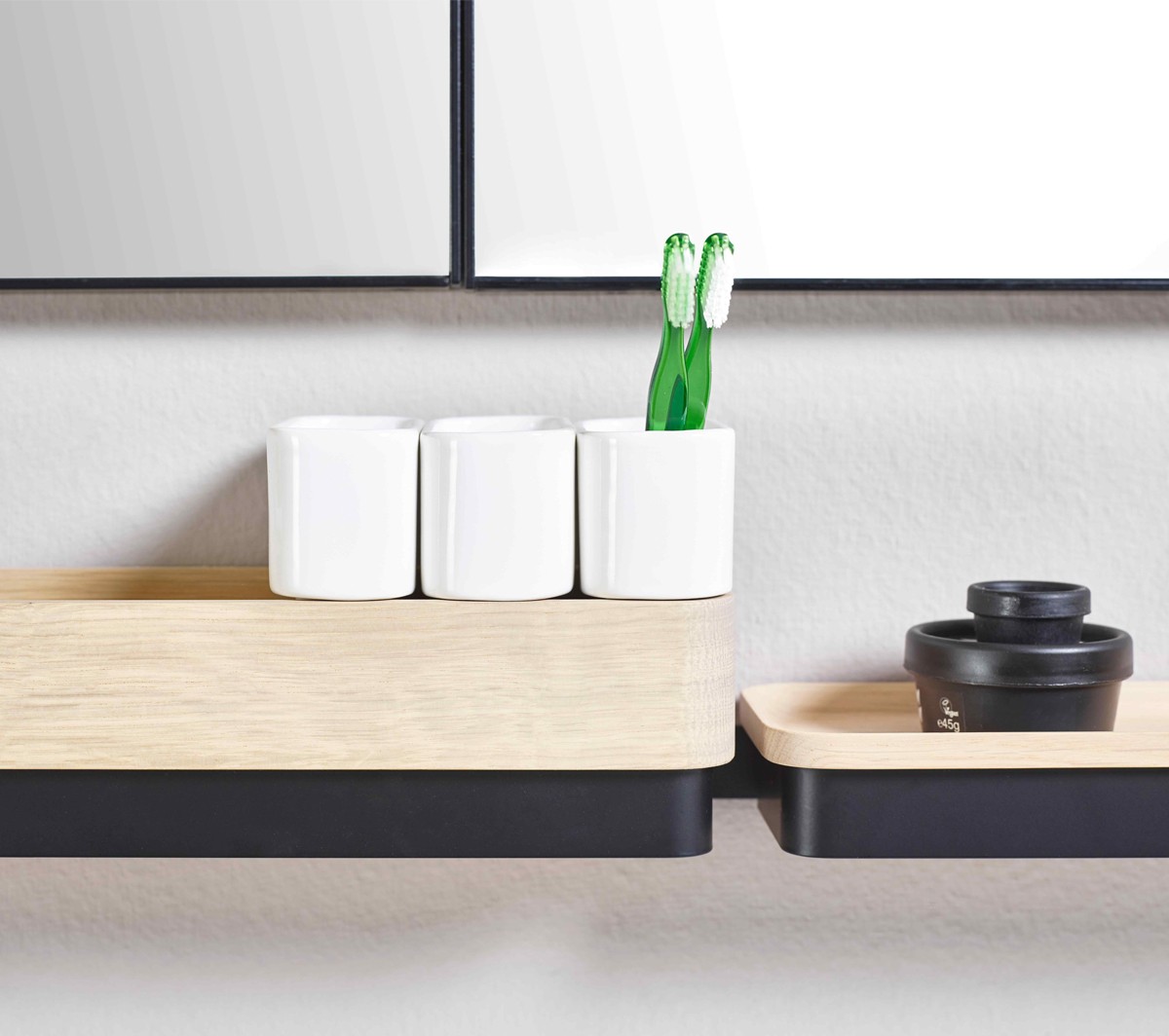 Ex.T ROW 60B Многофункциональная черная рейка с дубовым подносом EXROW60B/NE  - Вид №5