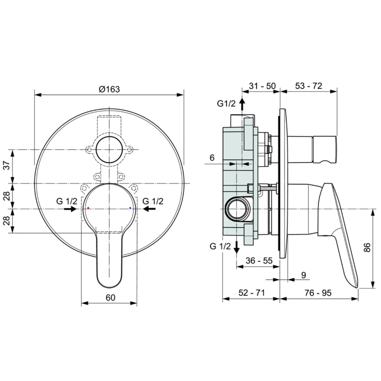 BD003AA Промо-набор 7 в 1 «ВСЕ для встройки» Ideal Standard ALPHA - Вид №10