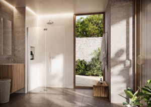 Прямоугольная хрустальная душевая кабина