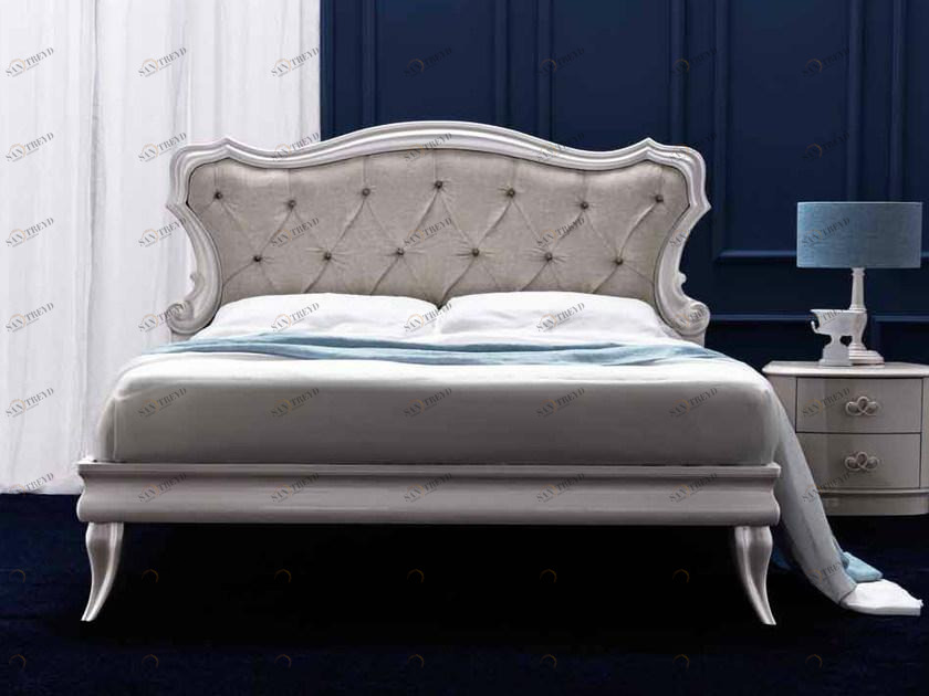 CorteZari Двуспальная кровать с мягким изголовьем Elegance sun-id-1363597