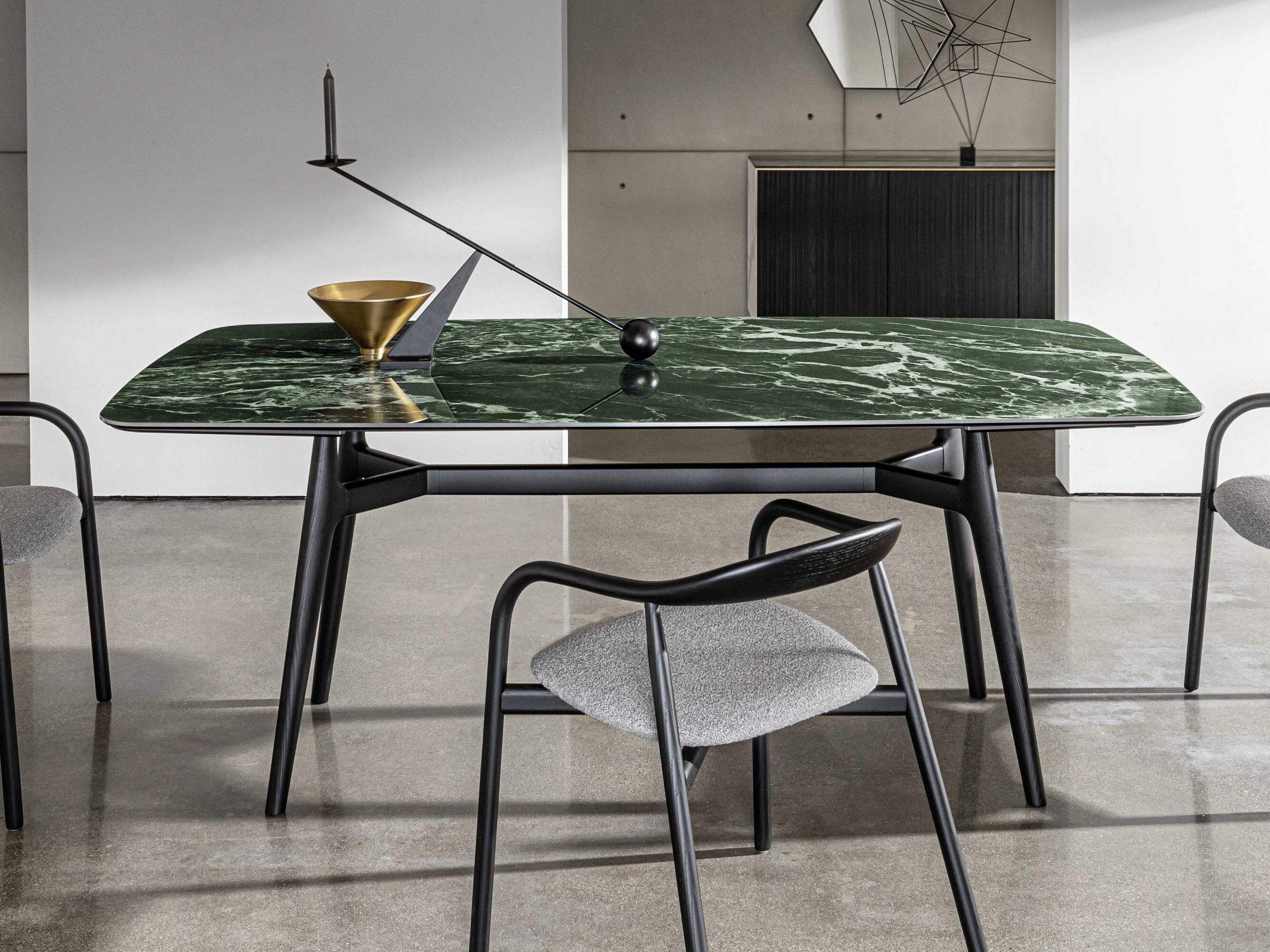 Керамический выдвижной стол Sovet Italia LEWOOD SHAPED EXTENSIBLE ARCH-00053179 - Вид №1