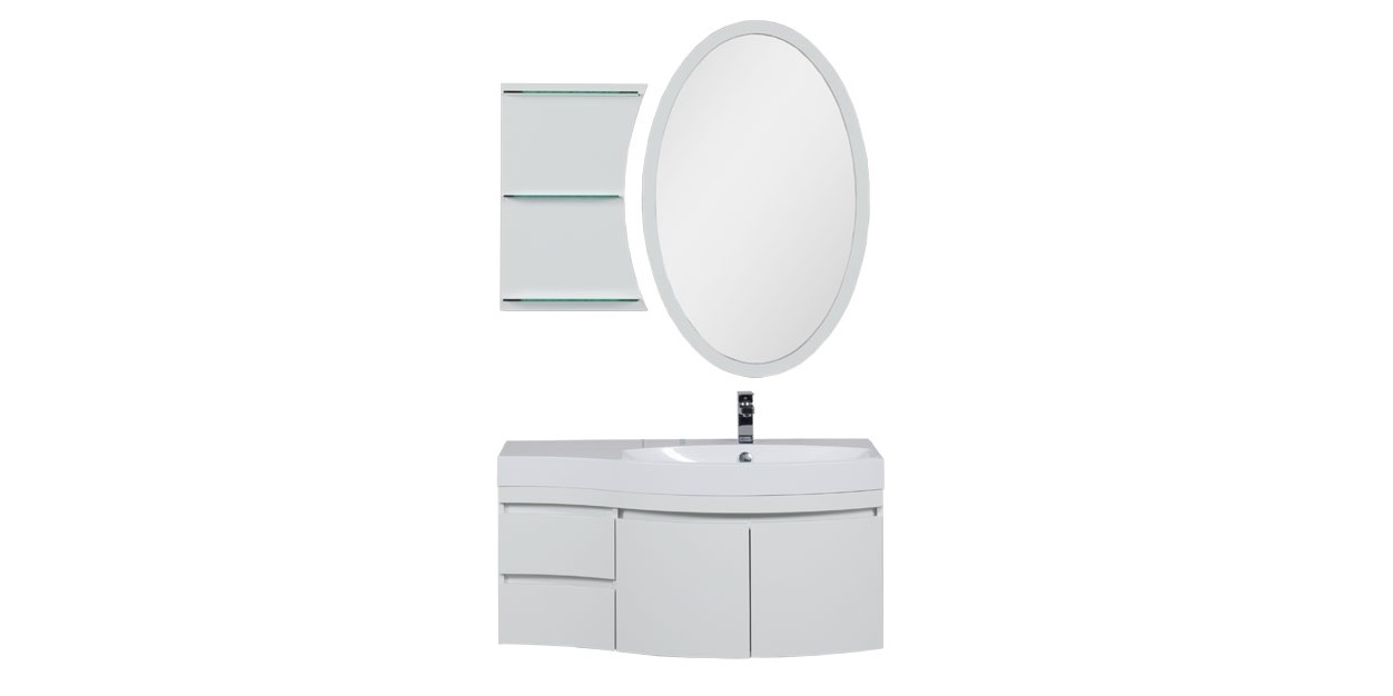 Комплект мебели Aquanet Опера 115 R белый (2 дверцы 2 ящика) 00169418 - Вид №1