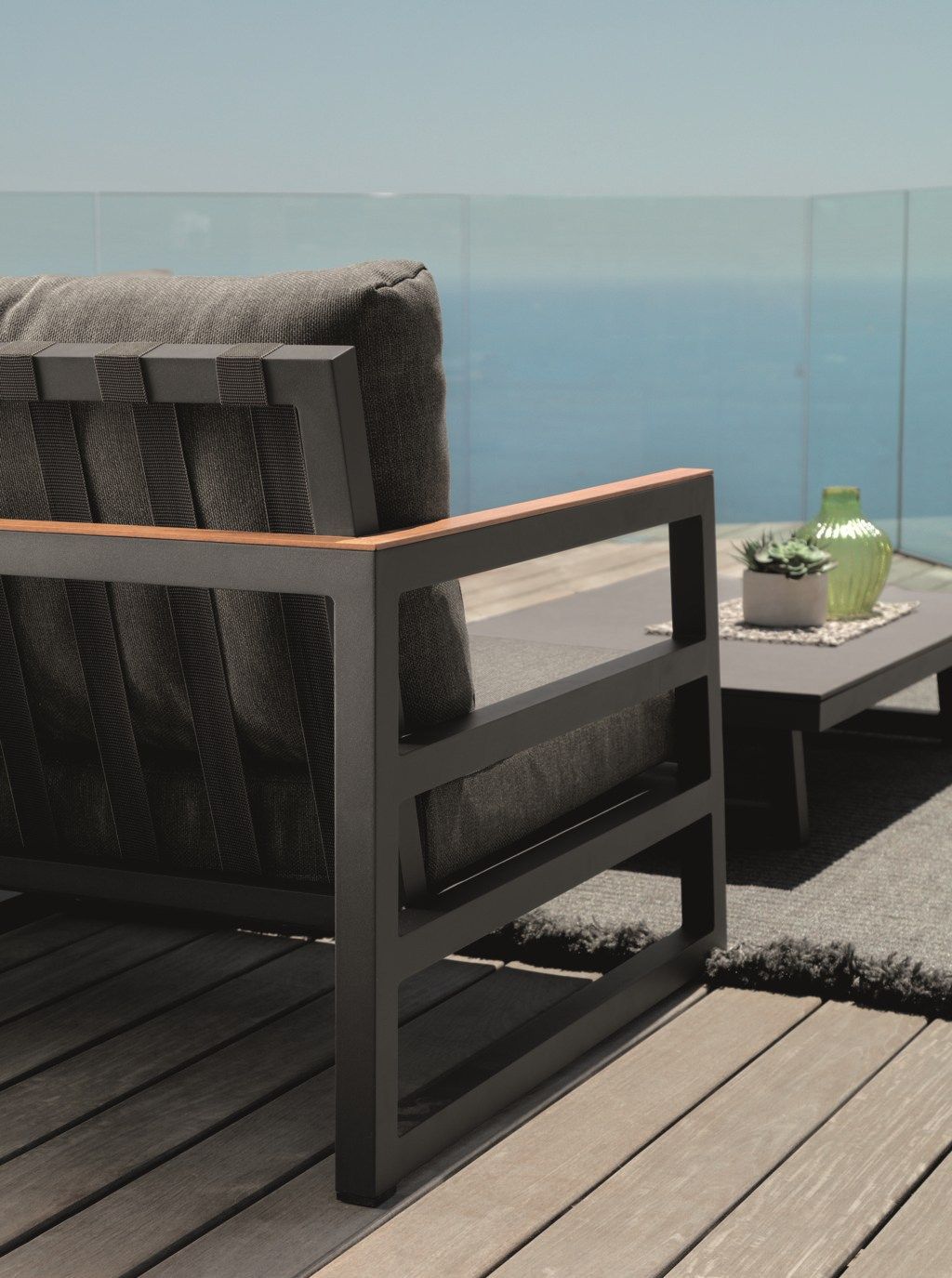 2-местный тканевый садовый диван Talenti Alabama Alu ARCH-00097996 - Вид №6