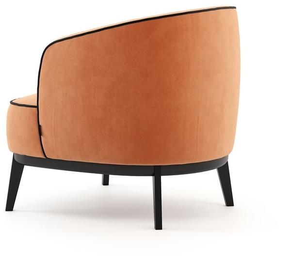 Domkapa Бархатное кресло с подлокотниками  Dkk24  - Вид №3