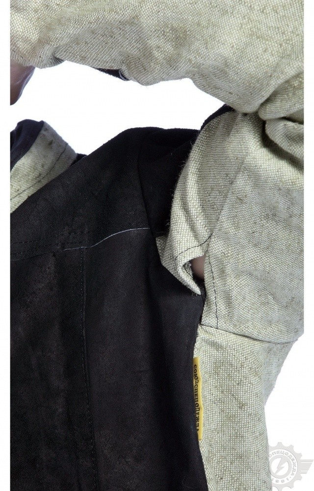 66277 Костюм брезентовый сварщика комбинированный cпилком  Одежда для сварщиков  размер 56-58/170-176 Спецодежда  - Вид №10